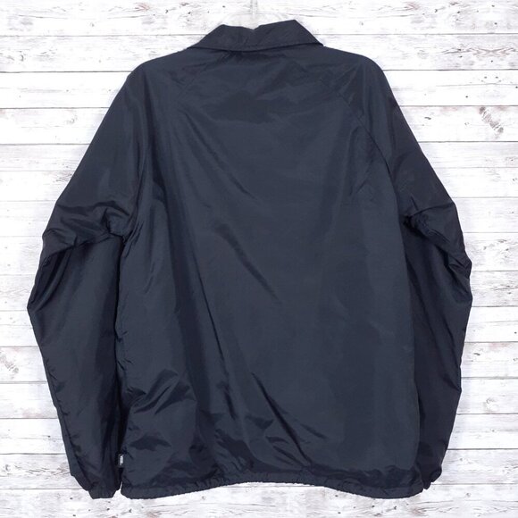 Vans Mens Torrey Coaches Jacket S Lined Windbreaker Skateboard Black 112 - Picture 4 of 6
